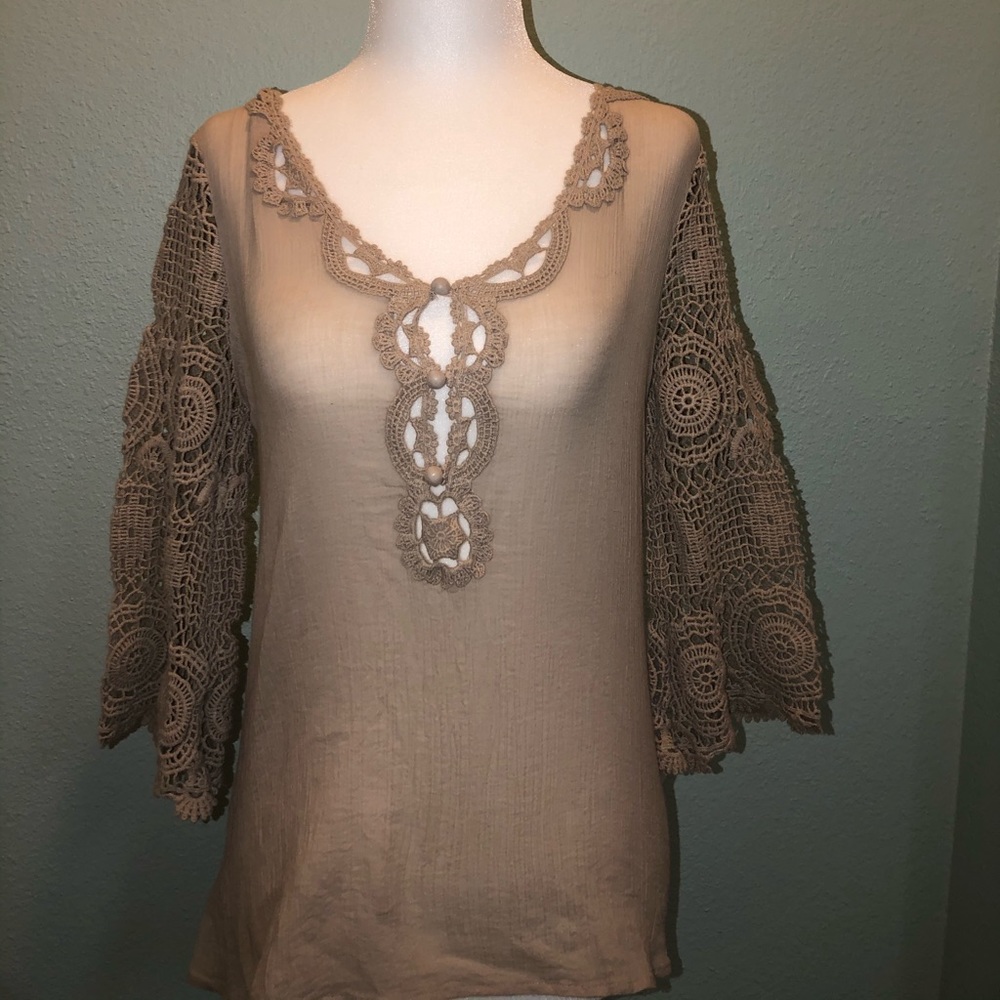 Tan Blouse